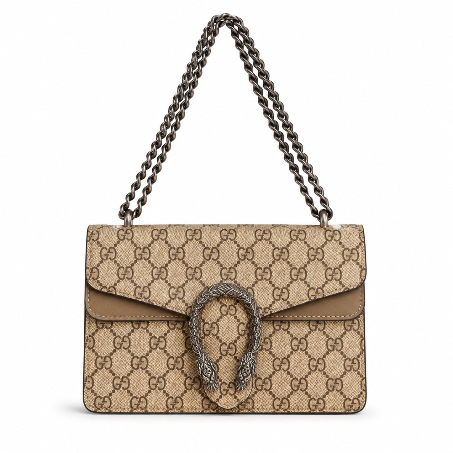 Classic Monogram Serpentine Chain Shoulder Bag
