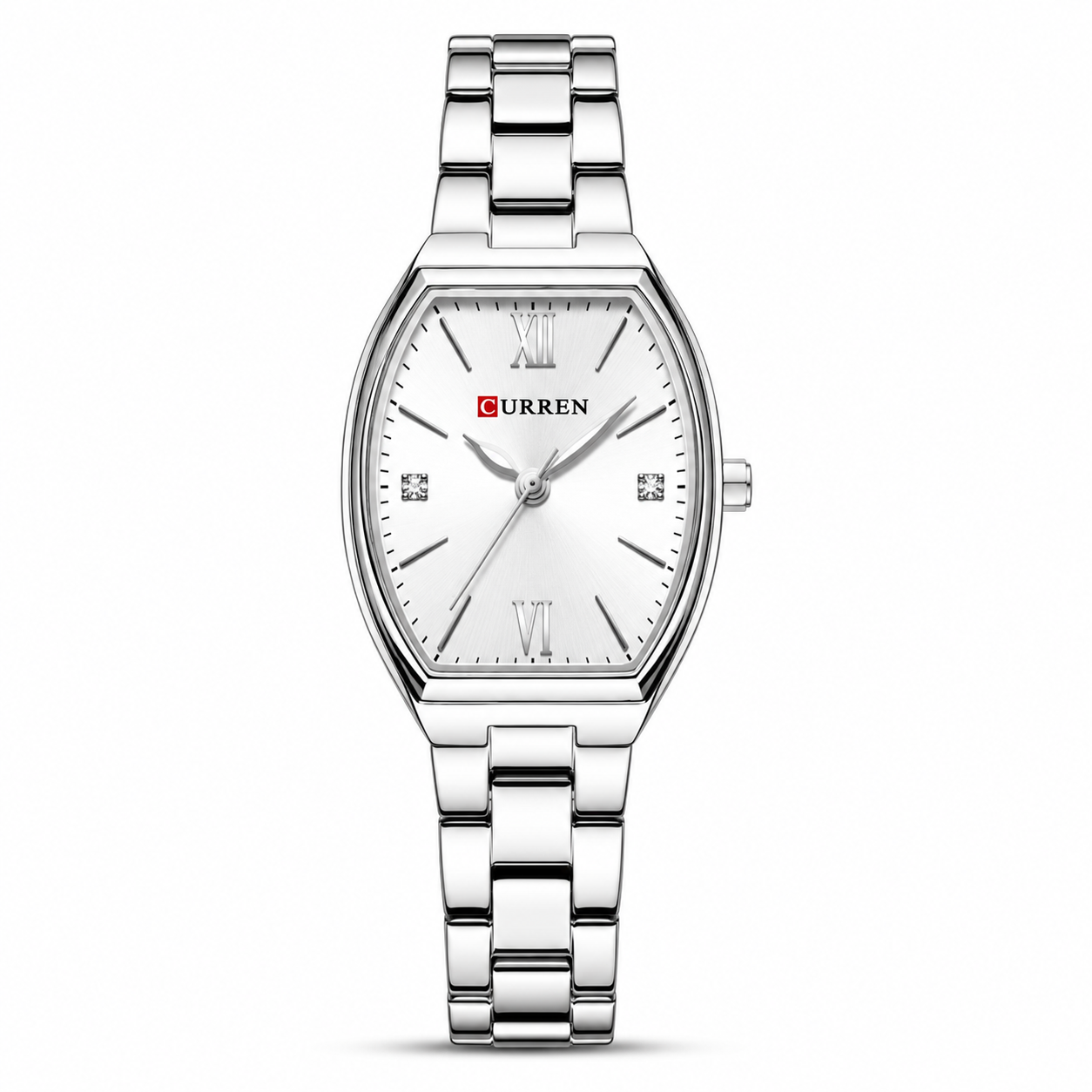 Curren Women's Silver Elegance Tonneau Watch
