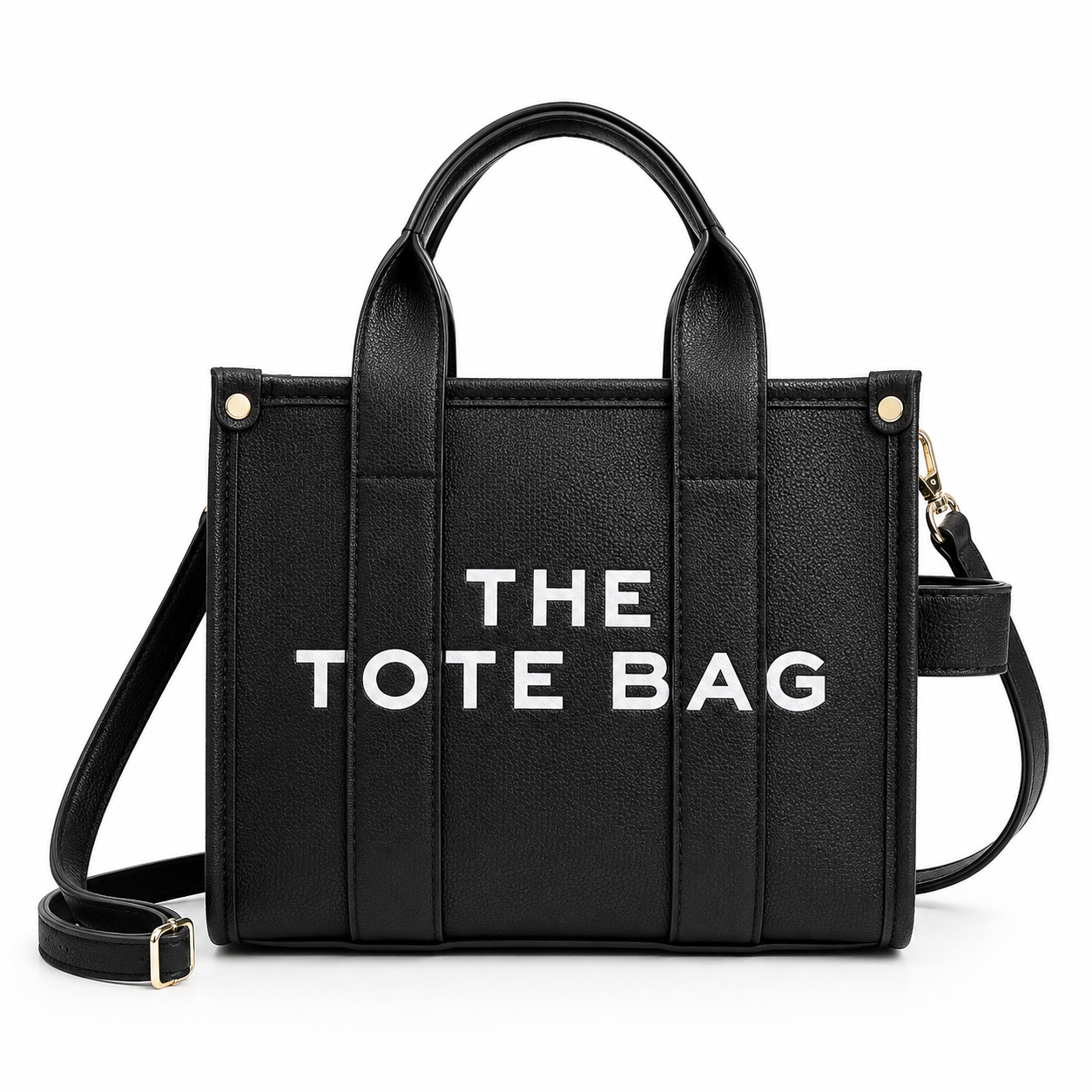 Black: Luxe Noir Small Tote Bag