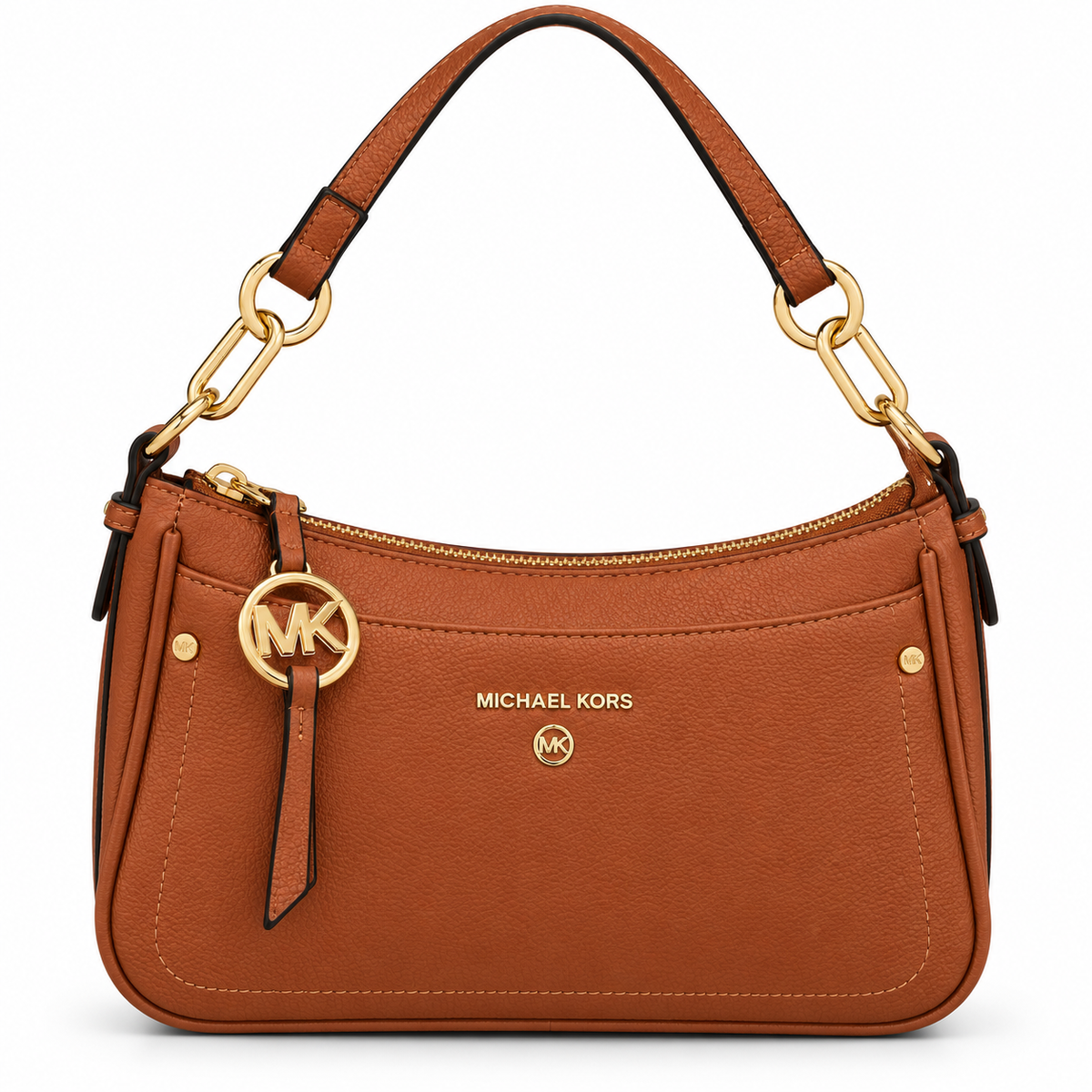 Michael Kors Signature Logo Hobo Shoulder Bag with MK Charm - 5 colors