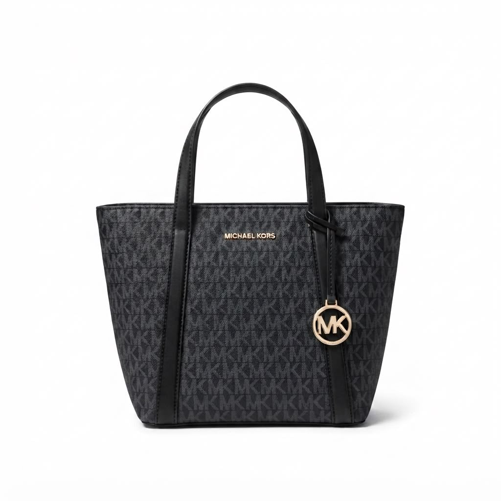 Michael Kors Charlotte Signature Small Tote – Black