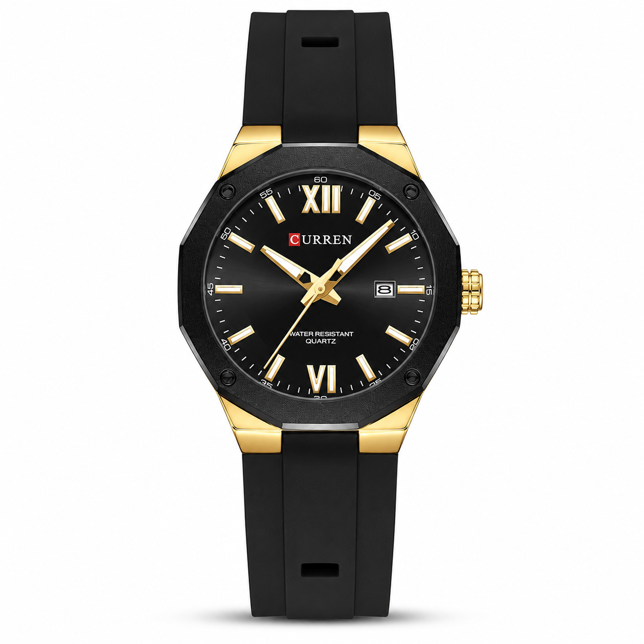 Curren Men's Apex Sport Watch – Black & Gold Edition