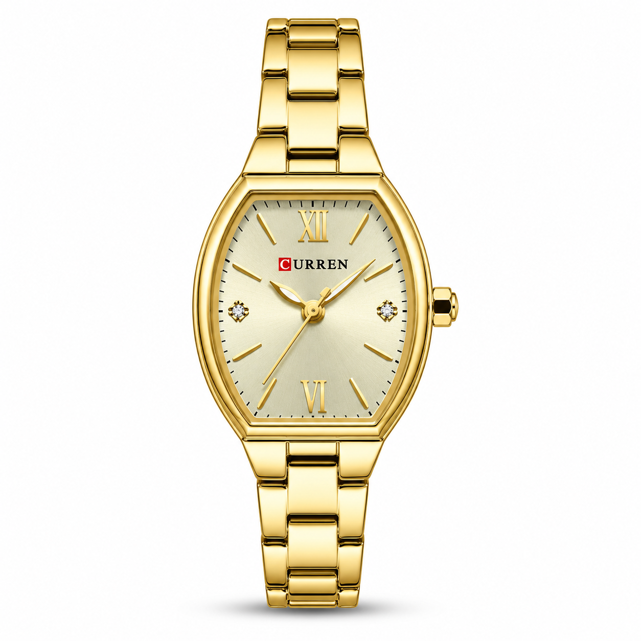 Curren Women's Gold Tonneau Classic Watch