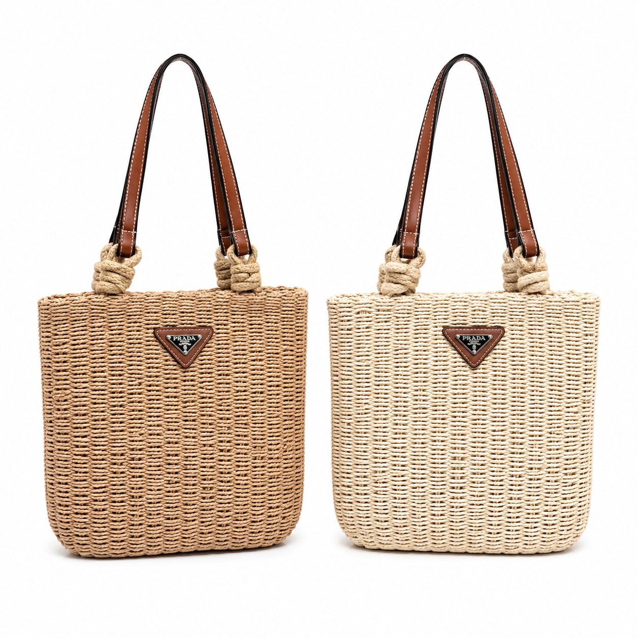 Prada Raffia Tote Bag - 2 Colors