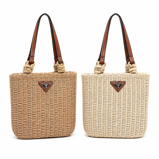 Prada Raffia Tote Bag - 2 Colors