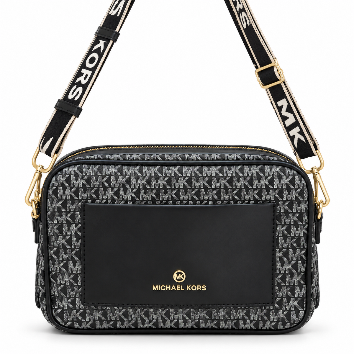Michael Kors Jet Set Small Signature Logo Camera Crossbody Bag - 2 colors