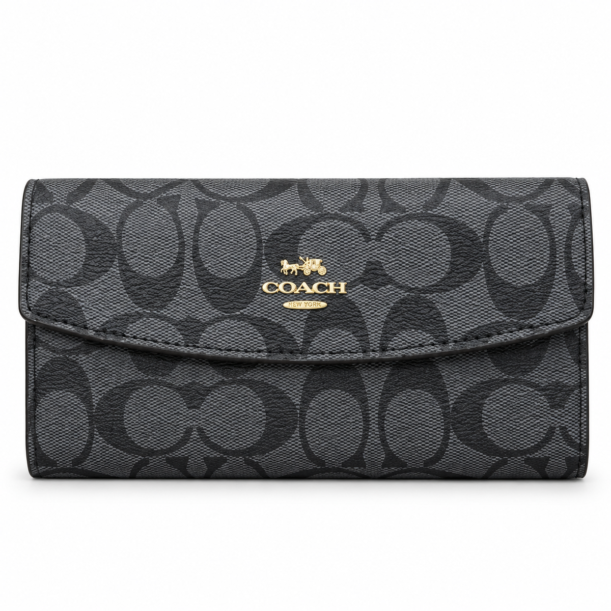Coach Flap Wallet - Signature Canvas
