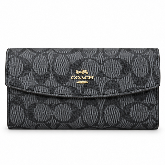 Coach Flap Wallet - Signature Canvas