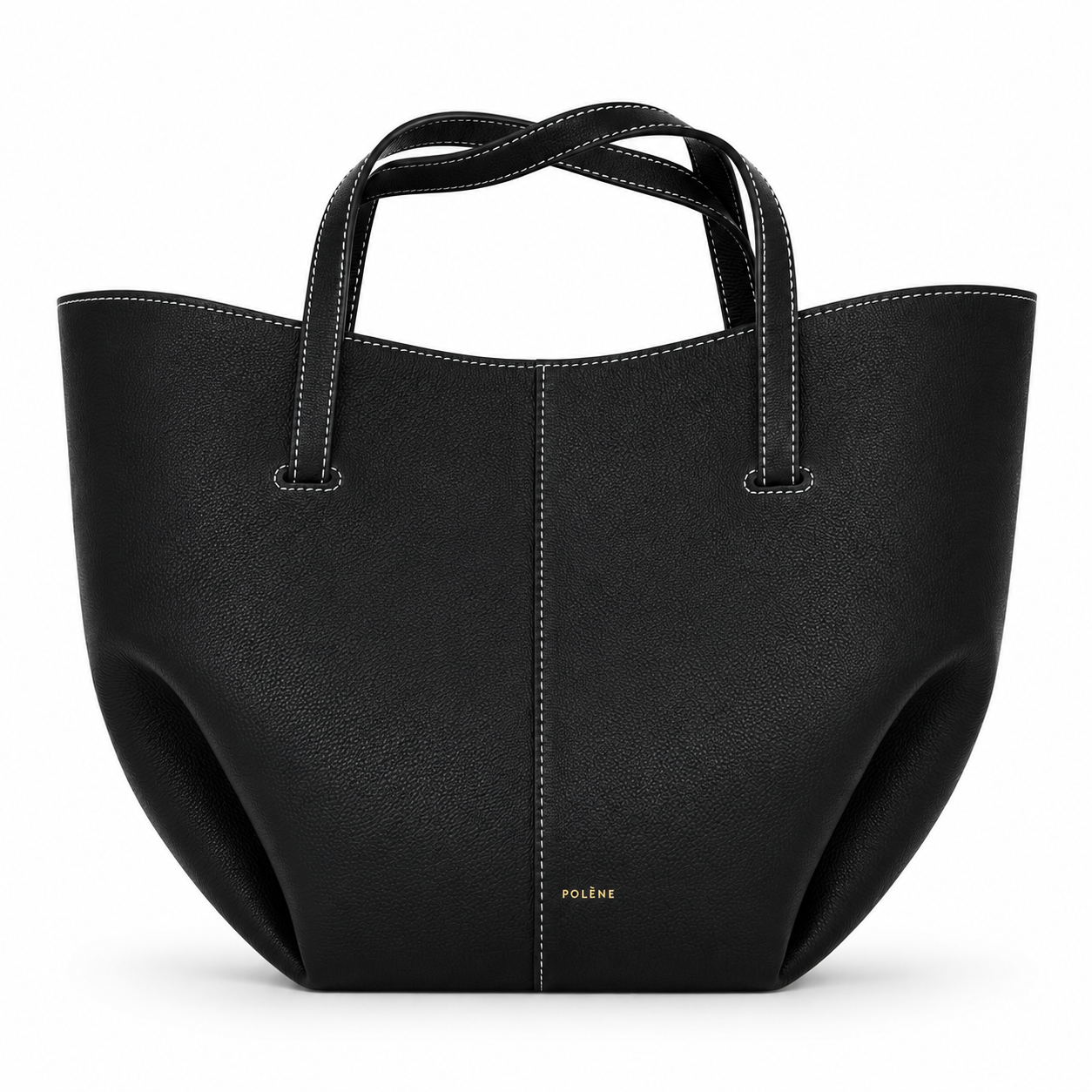 Polène Saddle Bag Medium Size - Black