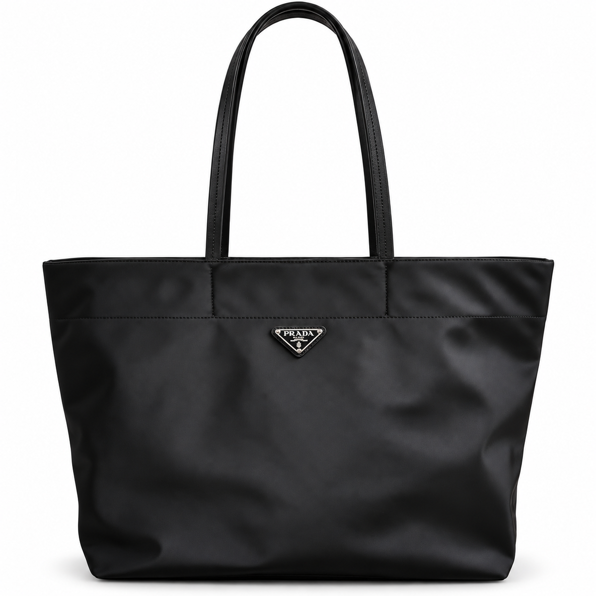 Prada Tessuto Nylon Triangle Logo Tote Bag