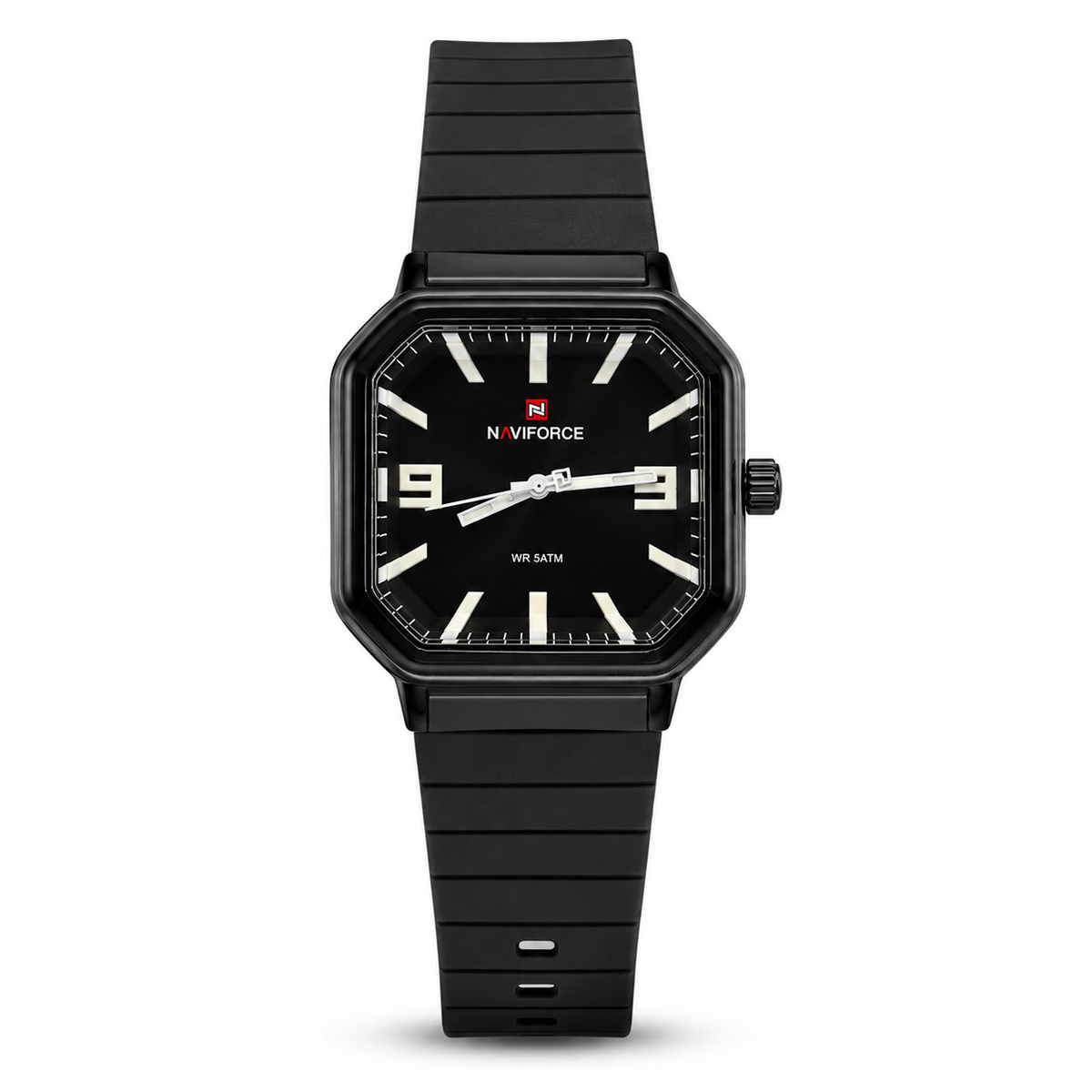 Naviforce Classic Octagon Watch – Black