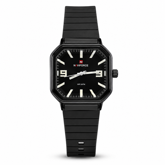 Naviforce Classic Octagon Watch – Black