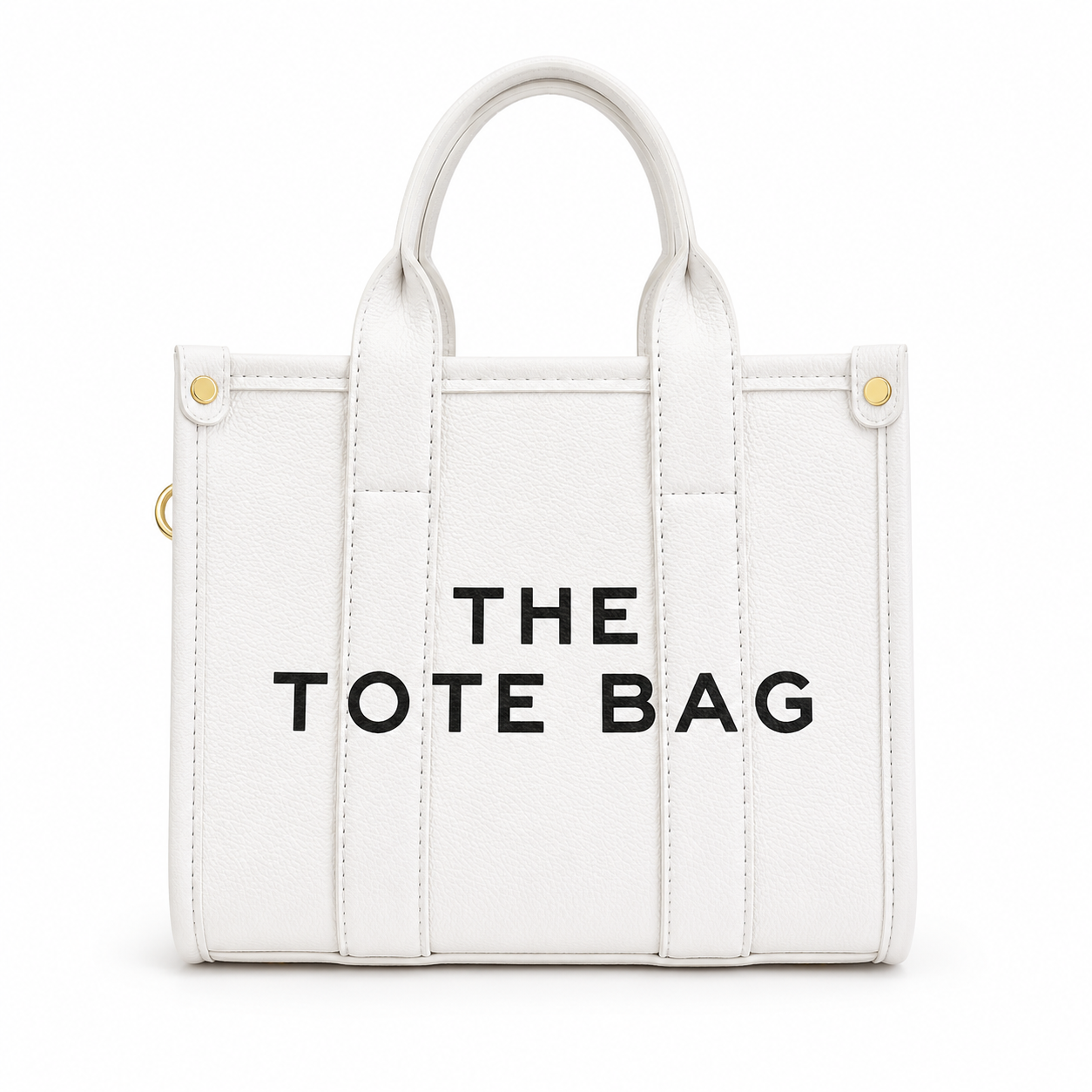 White: Luxe Blanc Small Tote Bag