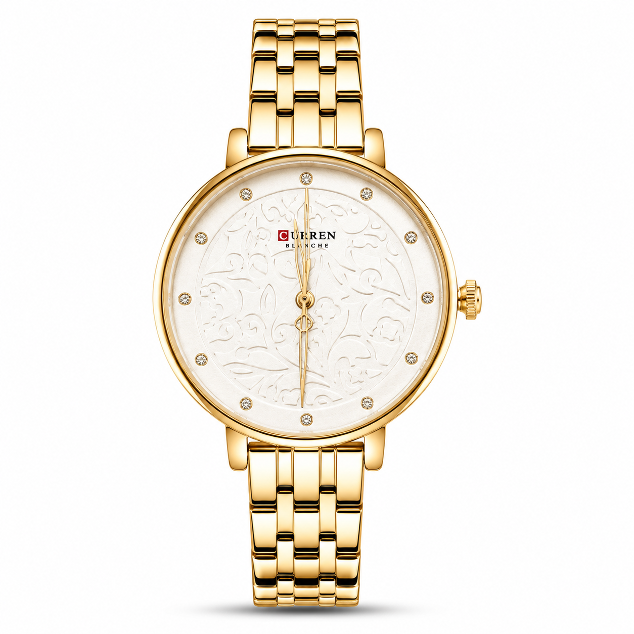 Curren Women's Gold Floral Elegance Watch