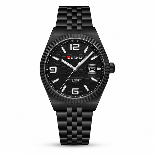 Curren Men's Midnight Black Date Watch