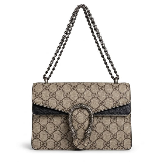 Signature Monogram Serpentine Chain Shoulder Bag