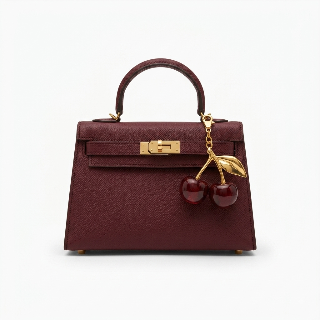 Hermès Mini Rouge H Kelly- 22cm