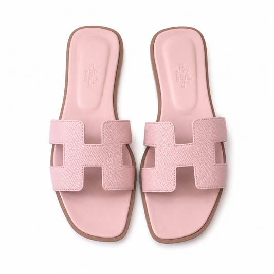 Pink Hermès Oran Sandal