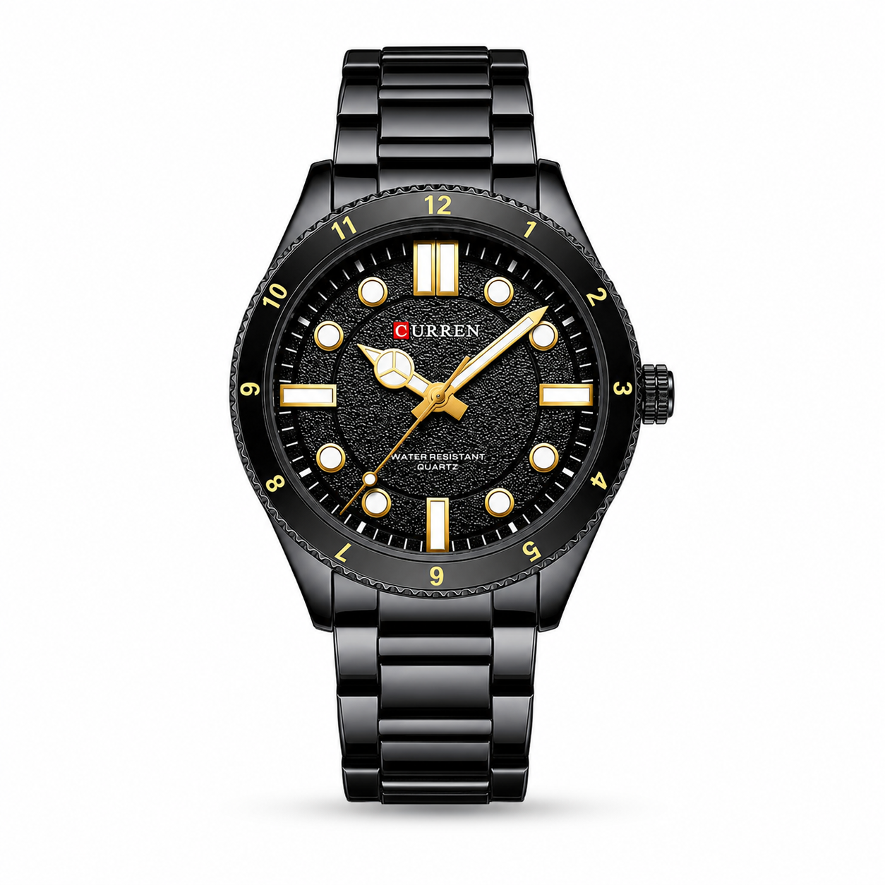 Curren Men's Marine Diver Watch – Black Gold Edition