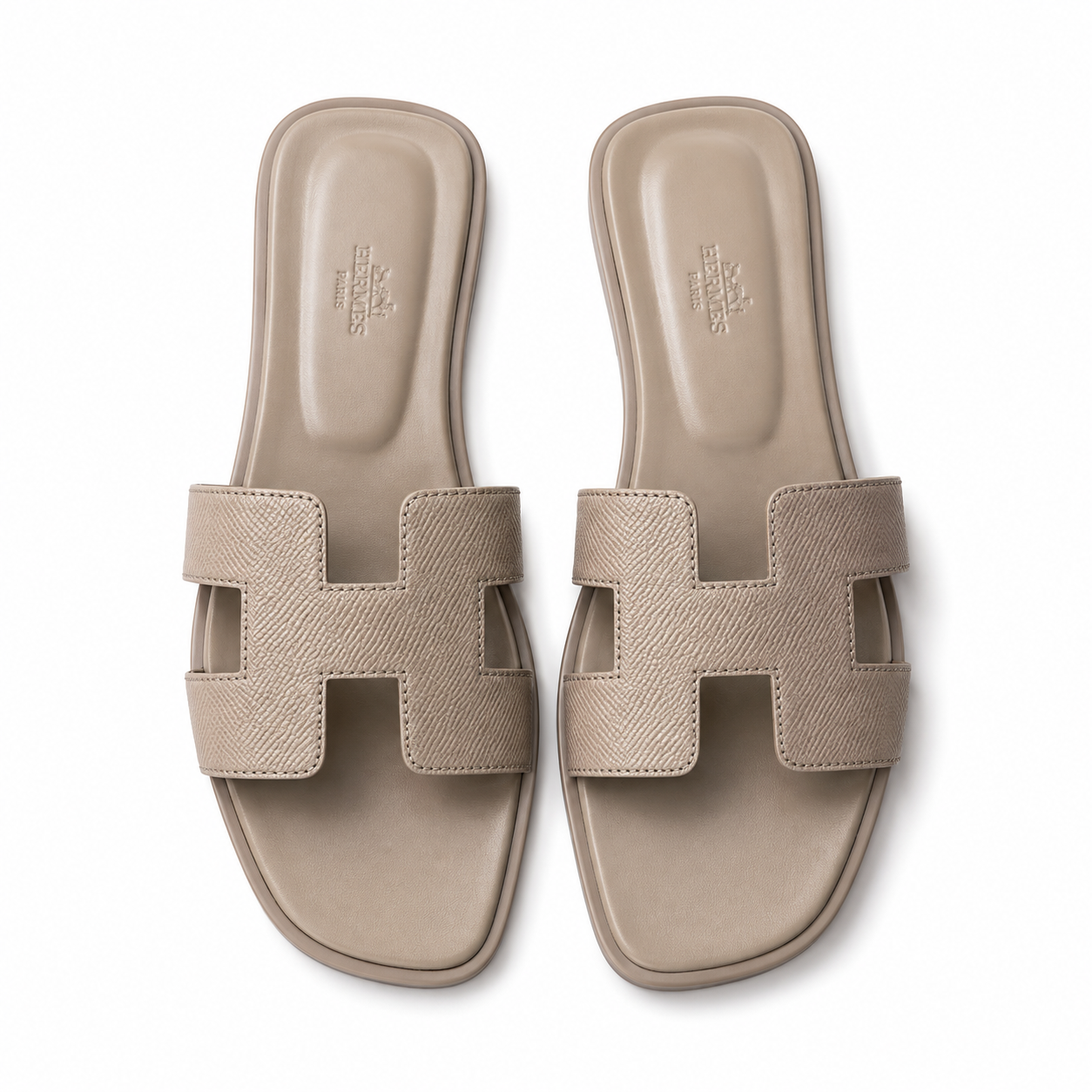 Beige Hermès Oran Sandal
