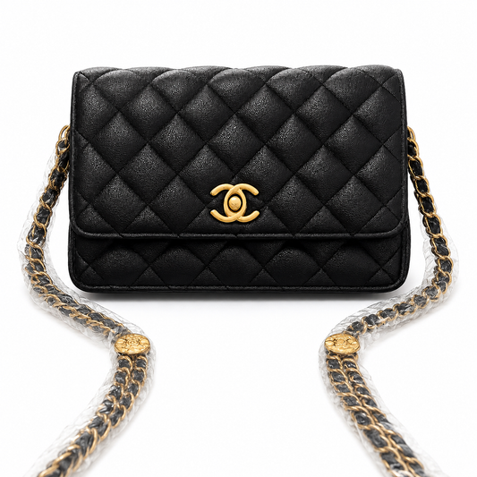 Chanel Wallet on Chain-Black