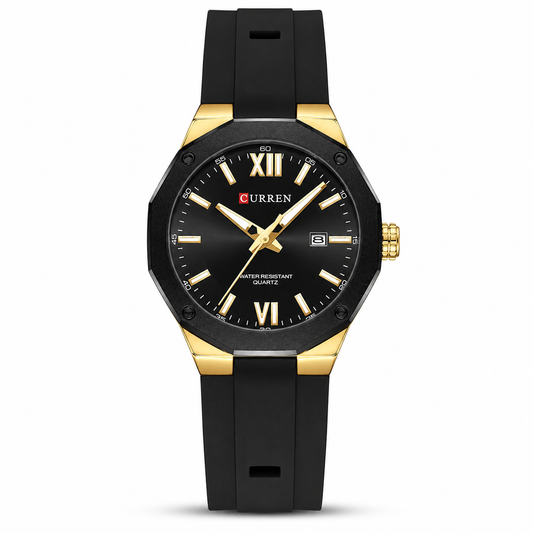 Curren Men's Apex Sport Watch – Black & Gold Edition