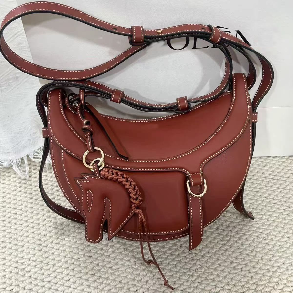 Polène Saddle Bag - Brown