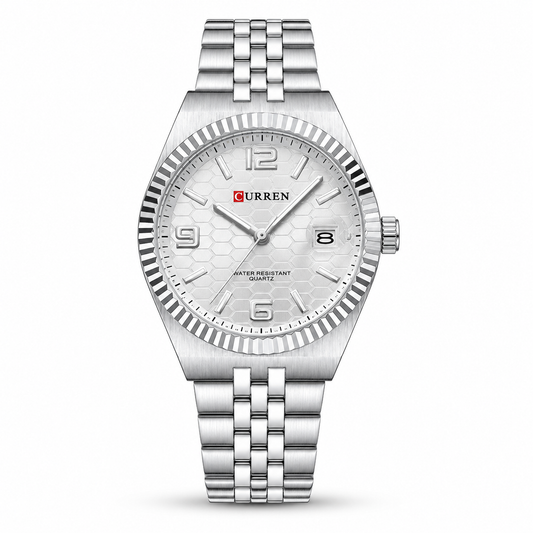 Curren Men's Arctic Silver Date Watch